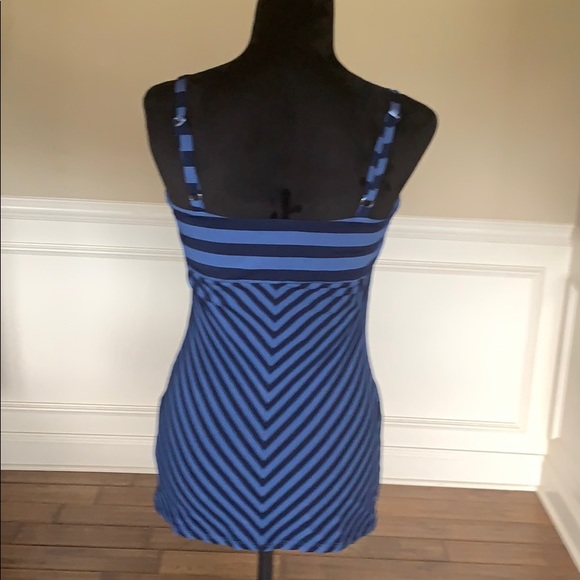 Ella Moss Spaghetti Strap Sweetheart Stripe Top L - Picture 5 of 8